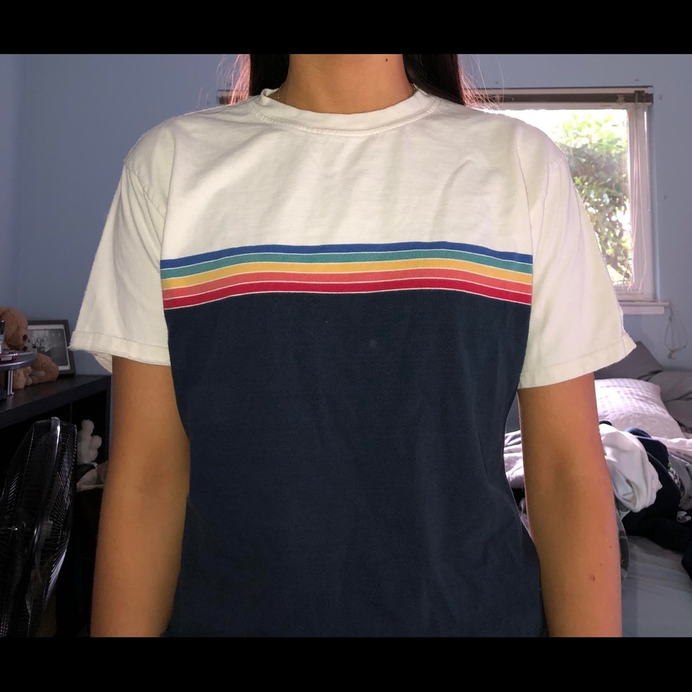 Aleena Rainbow shirt from Brandy Melville!